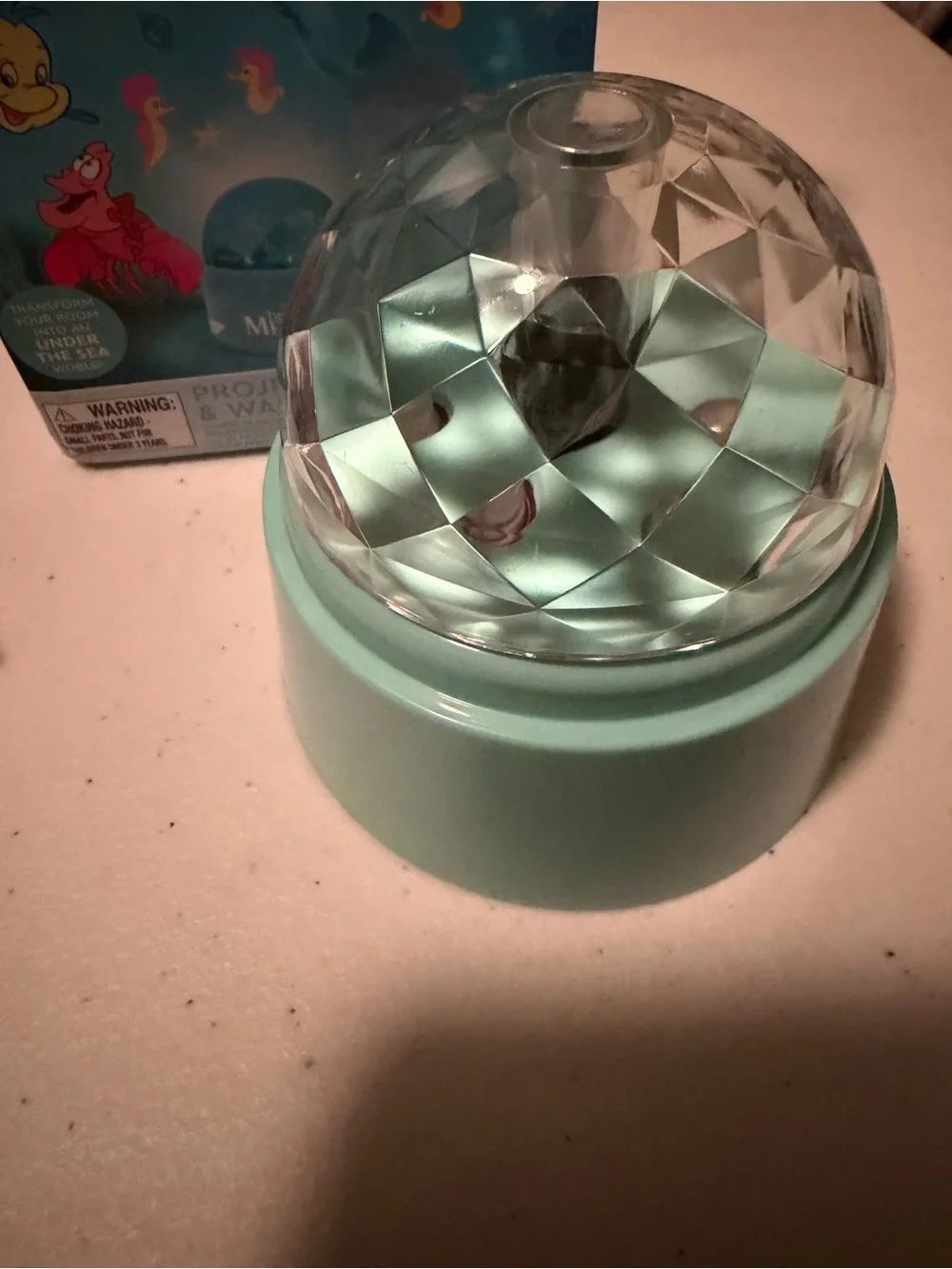 Disney Princess Little Mermaid Night Projection Lamp - Aqua Blue